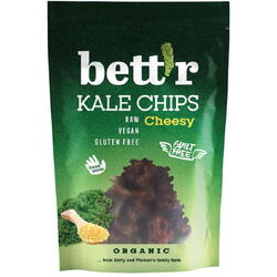 Chips-uri din Kale cu Aroma de Branza Raw fara Gluten Ecologice/Bio 30g BETTR