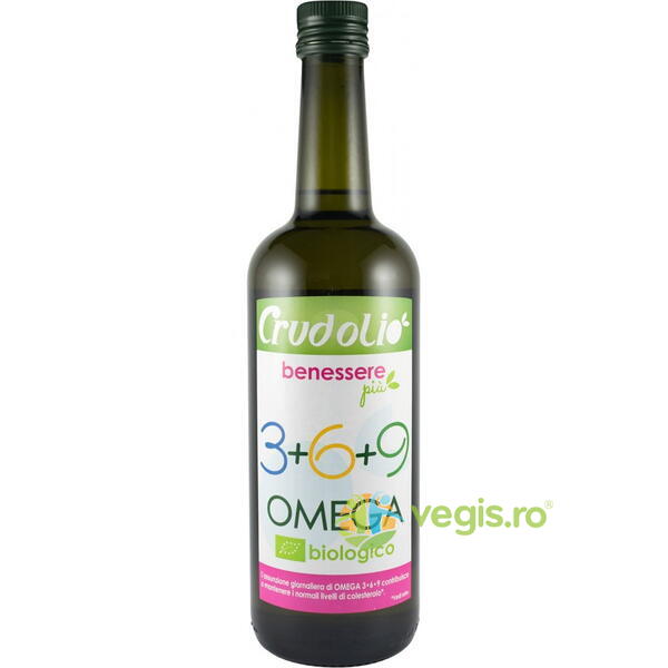 Ulei Omega 3-6-9 Crudolio Ecologic/Bio 750ml, JOE&CO, Ulei, 1, Vegis.ro