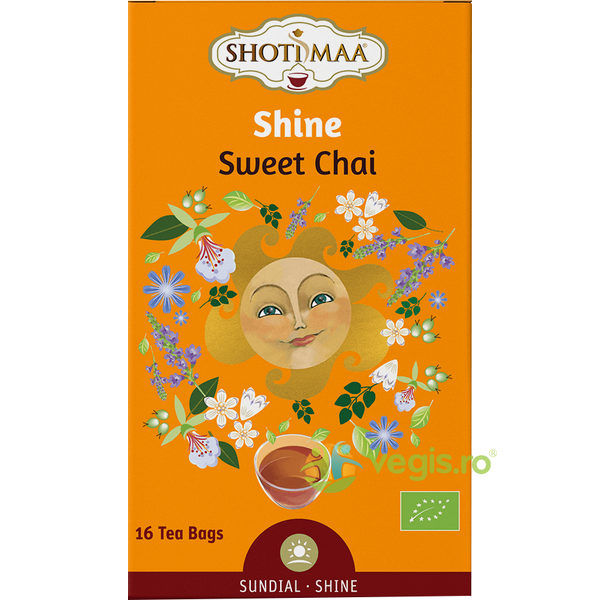 Ceai Sweet Chai Sundial Shine Ecologic/Bio 16dz, SHOTIMAA, Ceaiuri doze, 1, Vegis.ro