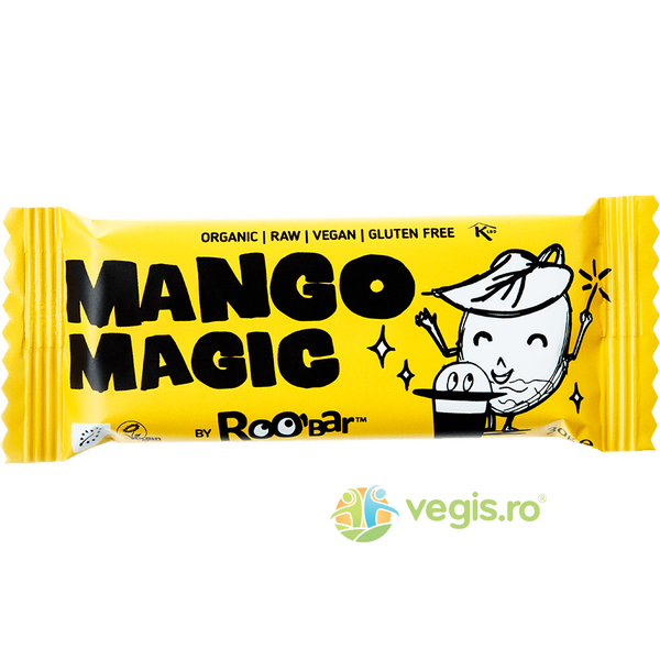 Baton Mango Magic Raw Ecologic/Bio 30g, ROOBAR, Dulciuri sanatoase, 1, Vegis.ro