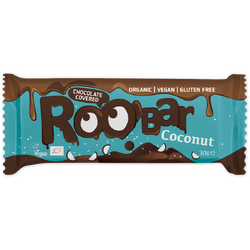 Baton cu Cocos Invelit in Ciocolata fara Gluten Ecologic/Bio 30g ROOBAR