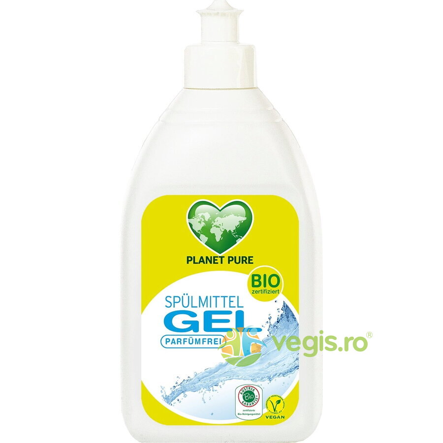 Detergent Gel de Vase Hipoalergen fara Parfum Ecologic/Bio 500ml 500ml Detergent Vase