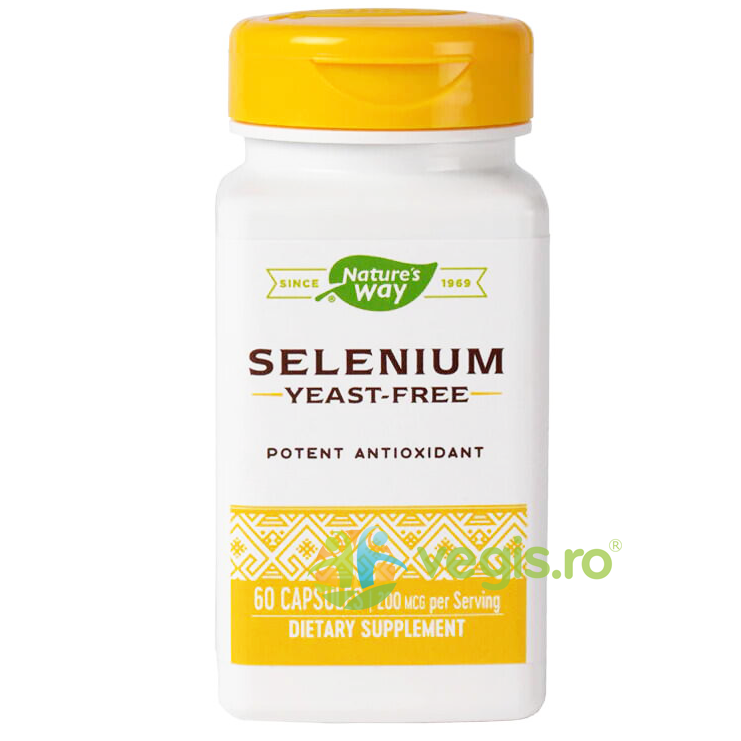 Selenium 200mcg 60cps Secom, Natures Way