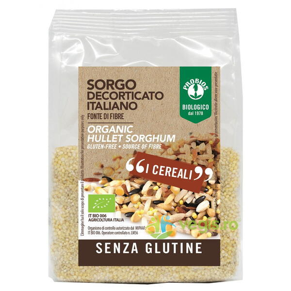 Sorg Decorticat fara Gluten Ecologic/Bio 400g, PROBIOS, Cereale boabe, 1, Vegis.ro