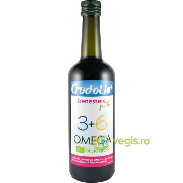 Ulei Omega 3-6 Crudolio Ecologic/Bio 750ml, JOE&CO, Ulei, 1, Vegis.ro