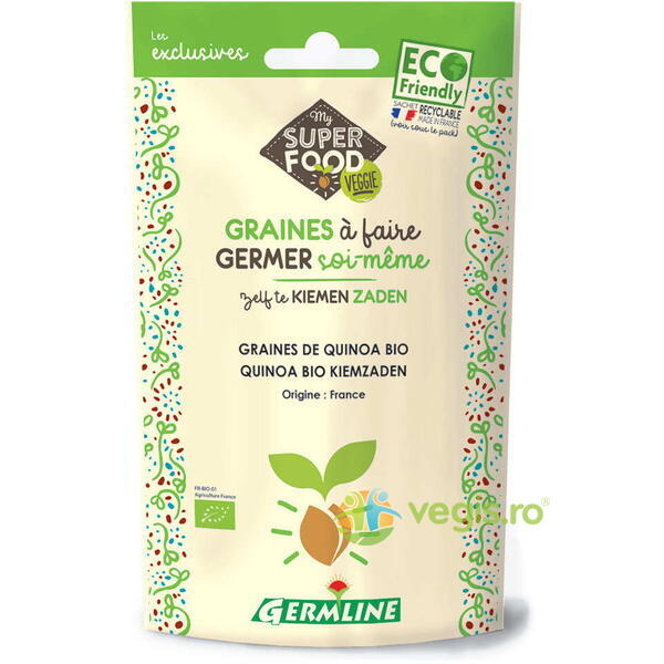 Seminte de Quinoa pentru Germinat Ecologice/Bio 200g, GERMLINE, Seminte de cultivat/germinat, 1, Vegis.ro