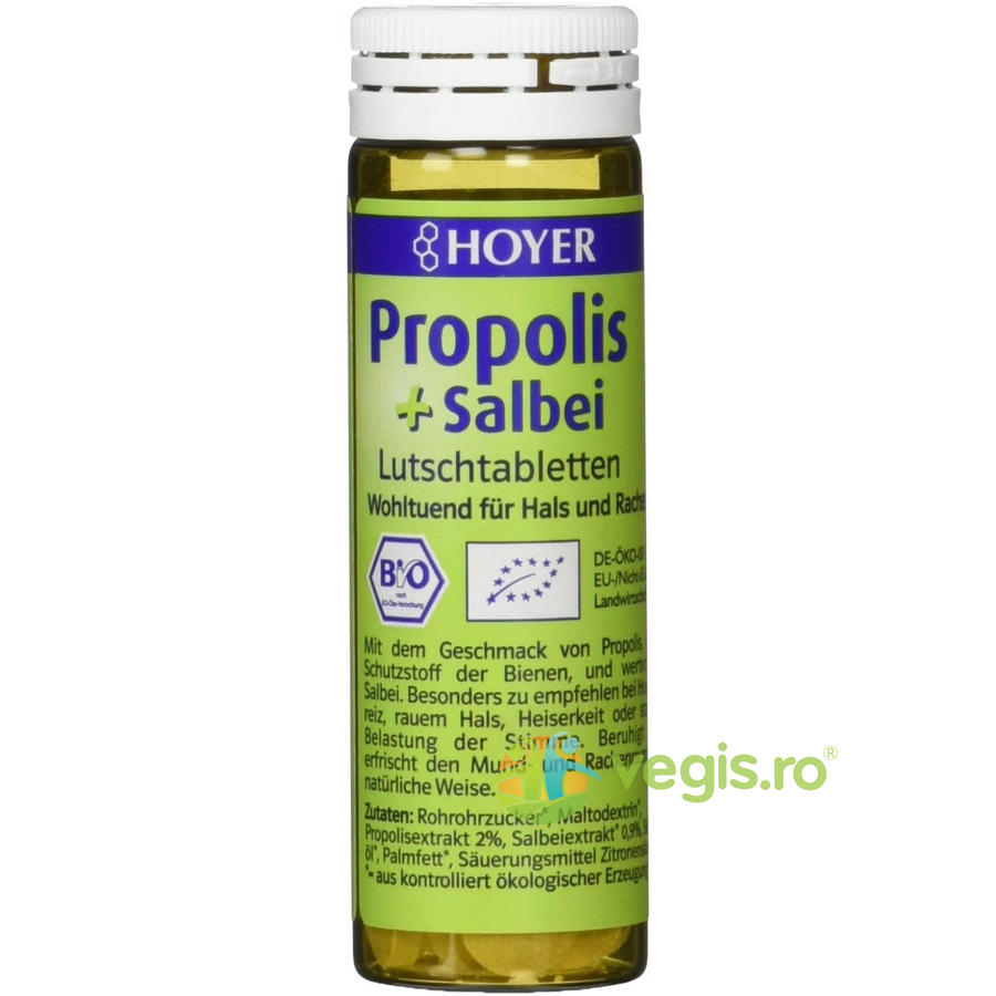 Dropsuri cu Propolis si Salvie Ecologice/Bio 60buc (dropsuri) Remedii