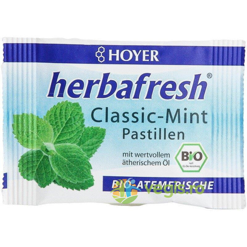 Tablete pentru Respiratie Proaspata cu Menta Herbafresh Clasic Ecologice/Bio 17g 17g Alimentare