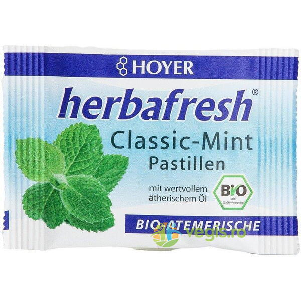 Tablete pentru Respiratie Proaspata cu Menta Herbafresh Clasic Ecologice/Bio 17g, HOYER, Alimente BIO/ECO, 1, Vegis.ro