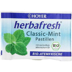 Tablete pentru Respiratie Proaspata cu Menta Herbafresh Clasic Ecologice/Bio 17g HOYER