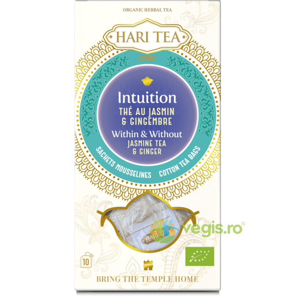 Ceai cu Iasomie si Ghimbir Within and Without Ecologic/Bio 10dz, HARI TEA, Ceaiuri doze, 1, Vegis.ro