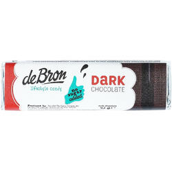 Baton de Ciocolata Neagra fara Zahar 42g DEBRON
