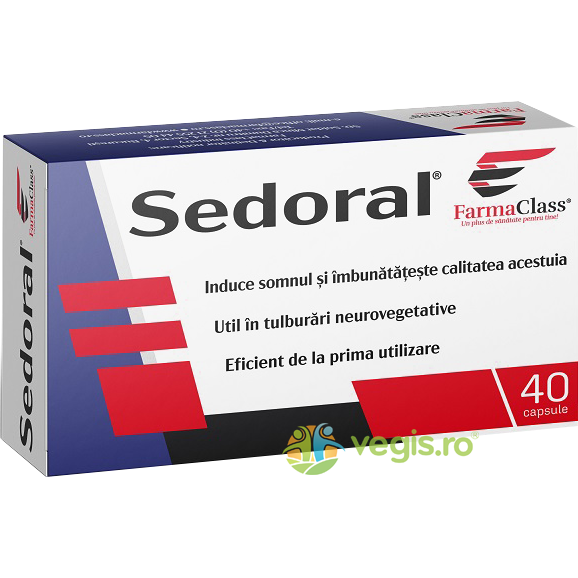 Sedoral 40cps, FARMACLASS, Remedii Capsule, Comprimate, 1, Vegis.ro