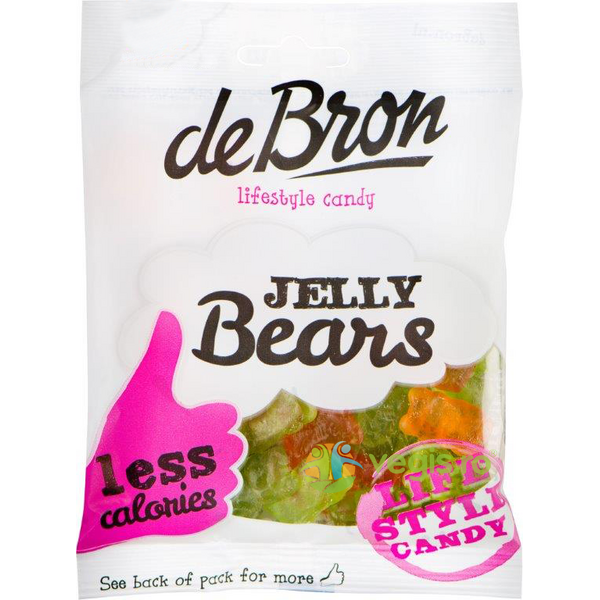 Jeleuri cu Fructe Jelly Bears fara Zahar 90g, DEBRON, Jeleuri naturale, 1, Vegis.ro