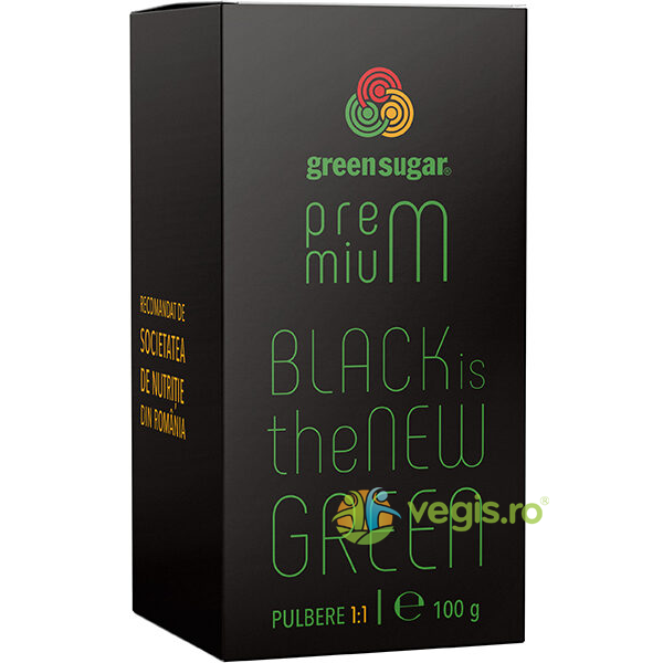 Green Sugar Premium 1:1 25buc (Stick-uri) 100g, REMEDIA, Indulcitori naturali, 1, Vegis.ro