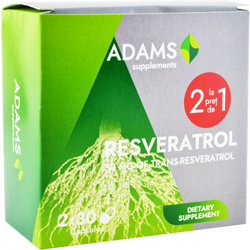 Pachet Resveratrol 50mg 30cps+30cps ADAMS VISION