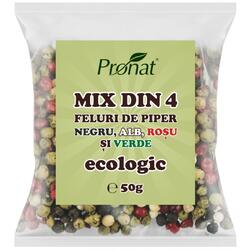 Mix din 4 Feluri de Piper Ecologic/Bio 50g PRONAT