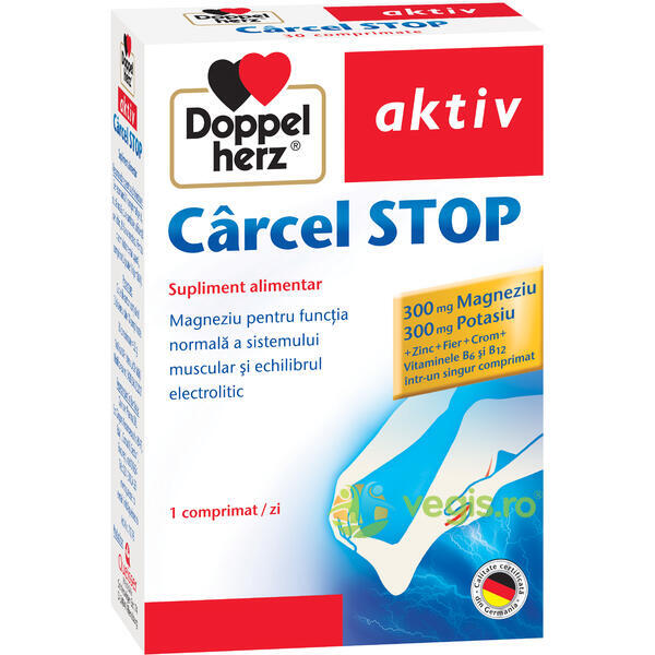 Carcel Stop Aktiv 30cpr, DOPPEL HERZ, Capsule, Comprimate, 1, Vegis.ro