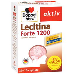 Lecitina Forte 1200mg Aktiv 30cps+10cps DOPPEL HERZ