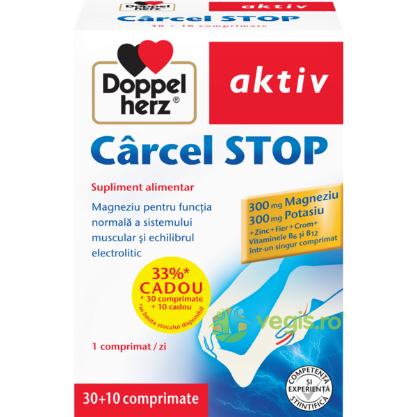 Carcel Stop Aktiv 30cpr+10cpr, DOPPEL HERZ, Capsule, Comprimate, 1, Vegis.ro