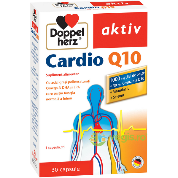 Cardio Q10 Aktiv 30cps, DOPPEL HERZ, Capsule, Comprimate, 1, Vegis.ro