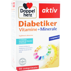 Diabetiker Vitamine + Minerale Aktiv 30cpr DOPPEL HERZ