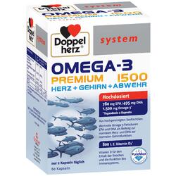Omega-3 Premium 1500 System 60cps DOPPEL HERZ