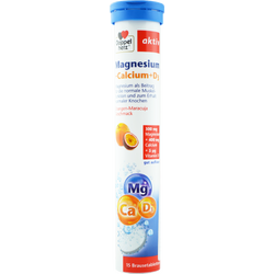 Magneziu + Calciu + Vitamina D3 Aktiv 15cpr efervescente DOPPEL HERZ