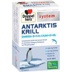 Krill Antarctic cu Omega 3 si Calciu 60cps DOPPEL HERZ