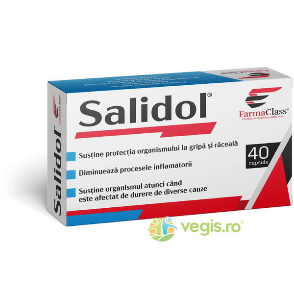 Salidol 40cps (Aspirina Naturala), FARMACLASS, Remedii Capsule, Comprimate, 1, Vegis.ro