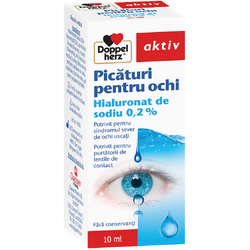 Picaturi pentru Ochi cu 0.2% Hialuronat de Sodiu Aktiv 10ml DOPPEL HERZ
