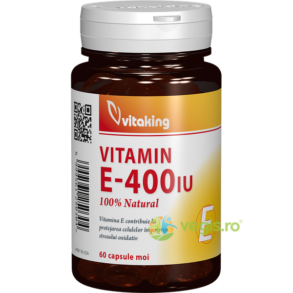 Vitamina E 400IU 60cps, VITAKING, Capsule, Comprimate, 1, Vegis.ro