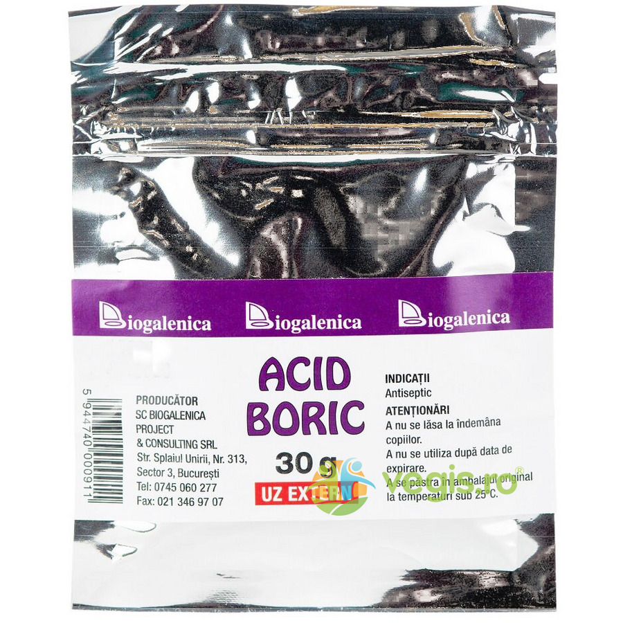 Acid Boric 30g 30g Produse auxiliare