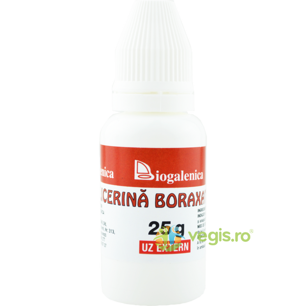 Glicerina Boraxata 10% 25g, BIOGALENICA, Unguente, Geluri Naturale, 1, Vegis.ro