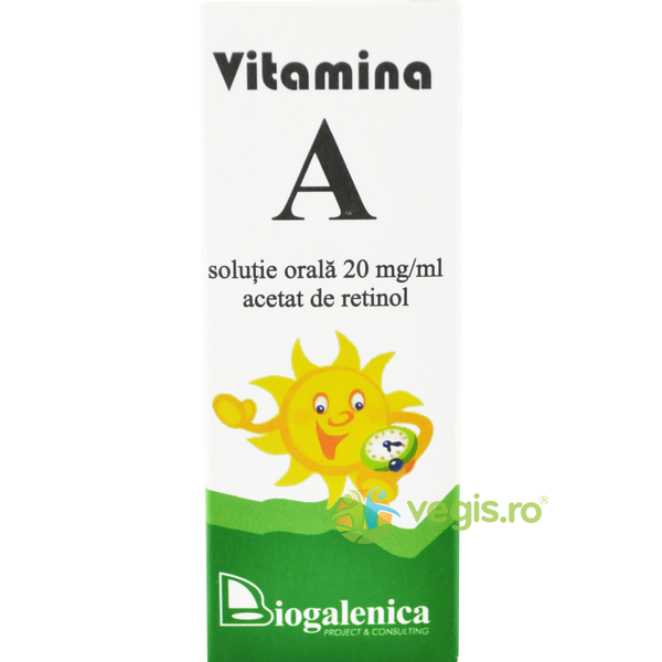 Vitamina A Solutie Orala 10ml, BIOGALENICA, Suplimente Lichide, 1, Vegis.ro