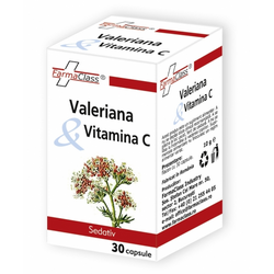 Valeriana si Vitamina C 30cps FARMACLASS