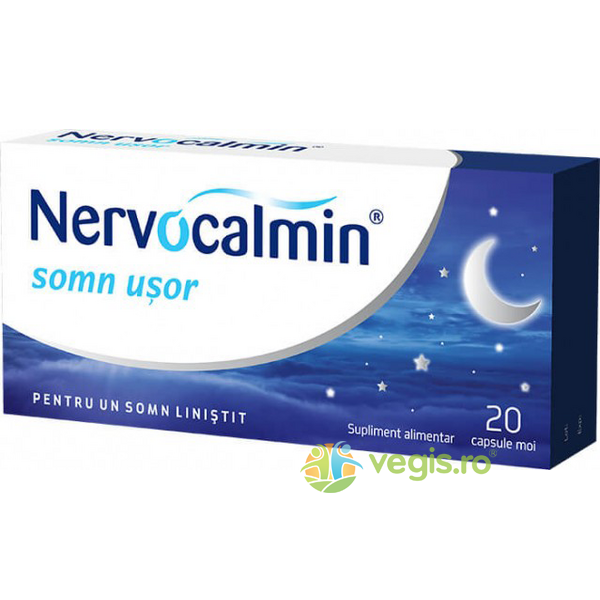 Nervocalmin Somn usor 20cps moi, BIOFARM, Capsule, Comprimate, 1, Vegis.ro
