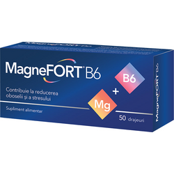Magnefort B6 (Magneziu + Vitamina B6) 50drj BIOFARM
