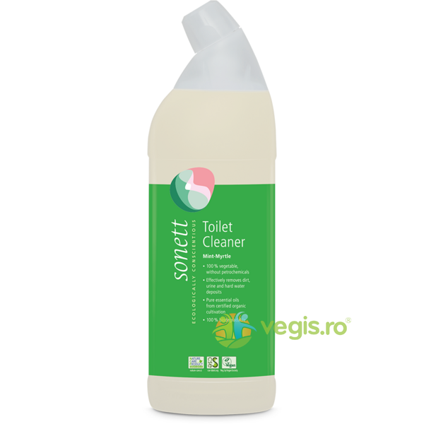 Detergent pentru Toaleta cu Menta si Mirt Ecologic/Bio 750ml, SONETT, Produse de Curatenie Casa, 1, Vegis.ro