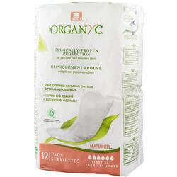Absorbante Intime din Bumbac Organic pentru Perioada Postnatala 12buc CORMAN ORGANYC