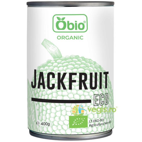 Jackfruit fara Gluten Ecologic/Bio 400g, OBIO, Alimente BIO/ECO, 1, Vegis.ro