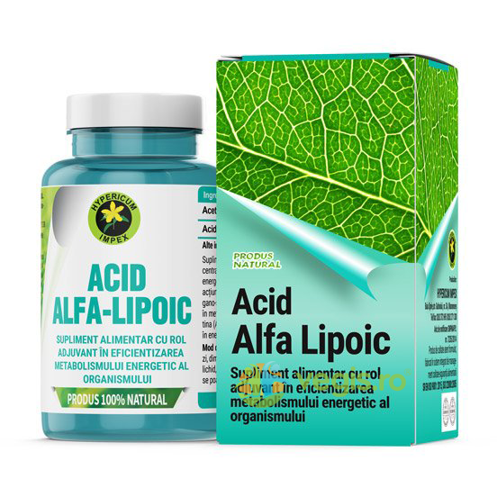 Acid Alfa Lipoic 60cps, HYPERICUM, Capsule, Comprimate, 1, Vegis.ro