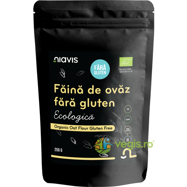 Faina de Ovaz fara Gluten Ecologica/Bio 250g, NIAVIS, Faina fara gluten, 1, Vegis.ro