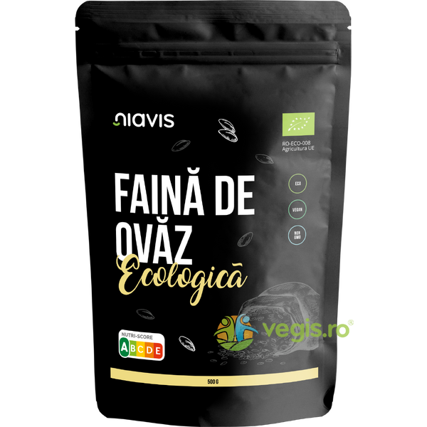 Faina de Ovaz Ecologica/Bio 500g, NIAVIS, Faina, Tarate, Grau, 1, Vegis.ro