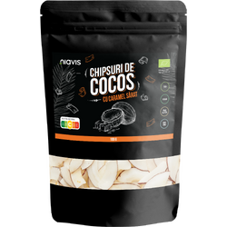 Chipsuri de Cocos cu Caramel Sarat Ecologice/Bio 100g NIAVIS