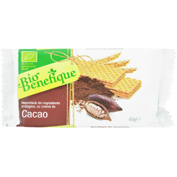 Napolitane cu Cacao Benefique Ecologice/Bio 40g SLY NUTRITIA