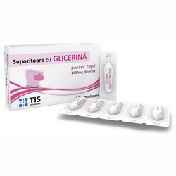 Supozitoare cu Glicerina pentru Copii 10buc TIS FARMACEUTIC
