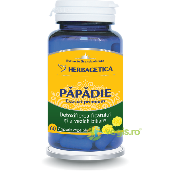 Papadie Extract 60cps, HERBAGETICA, Remedii Capsule, Comprimate, 1, Vegis.ro