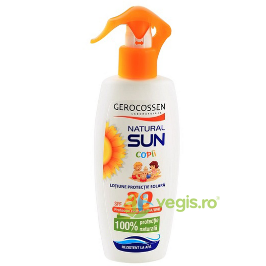 Lotiune Spray de Plaja pentru Copii SPF30 Natural Sun 200ml, GEROCOSSEN, Plaja & Protectie Solara, 1, Vegis.ro