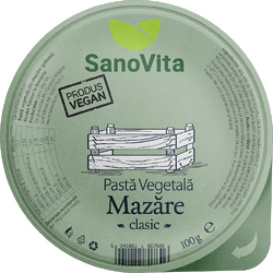Pasta Vegetala din Mazare Galbena 100g SANOVITA